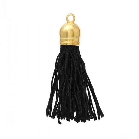 Strapcový prívesok čierny, 