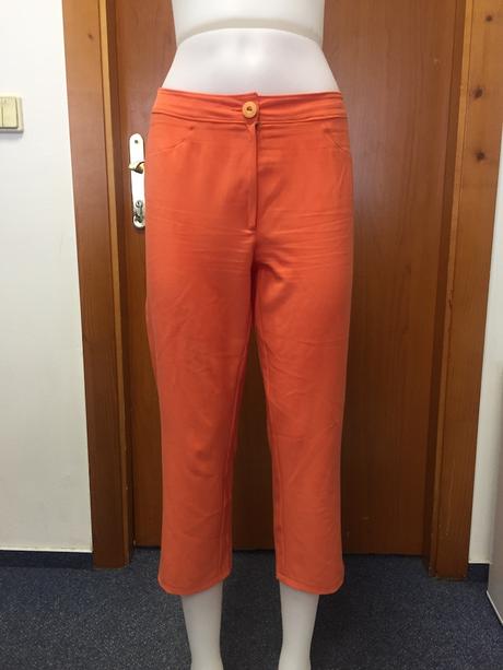 Oranžové nohavice - handmade, 38/40, 40