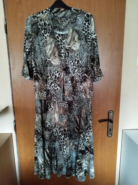 Dámske spoločenské šaty  so sakom, xxl