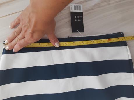 Dámska puzdrová pásikavá sukňa, esmara,36