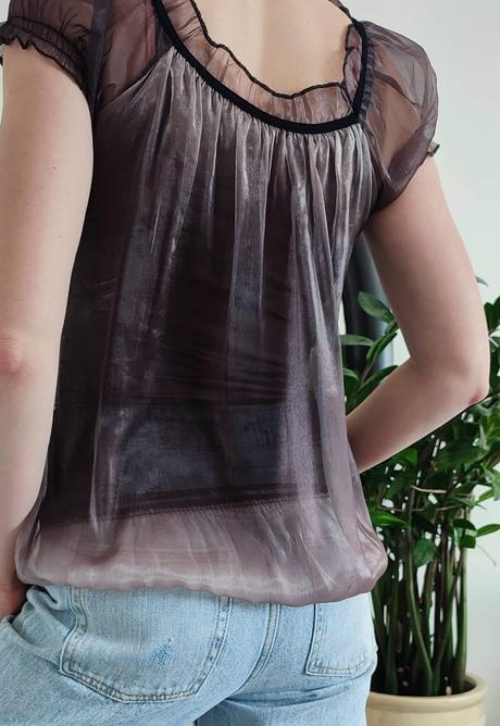 Spoločenská priehľadná blúzka, m