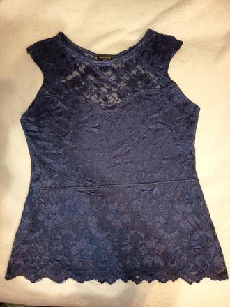 Peplum cipkovany top, river island,38