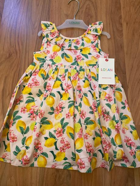 Šaty citroniky, losan,98 / 104 / 122 / 134 / 140