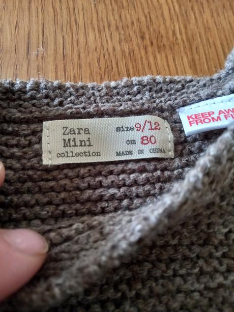 Pletený svetrík zara, zara,68