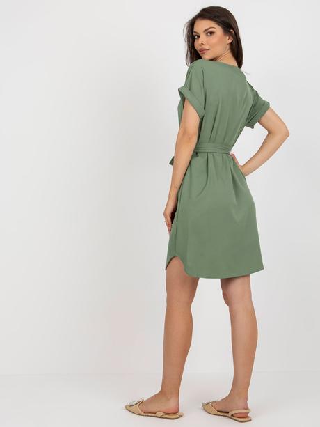 Dámske letné šaty evka khaki, l / m / s / xl