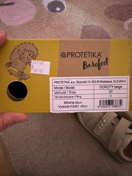 Barefoot topánky, protetika,30