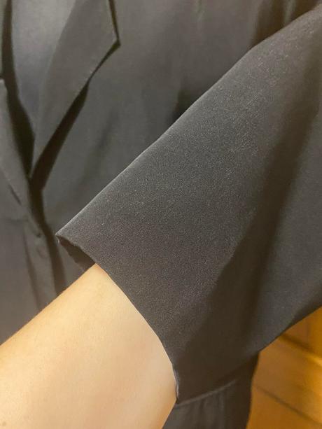 Lesklé čierne sako, xl