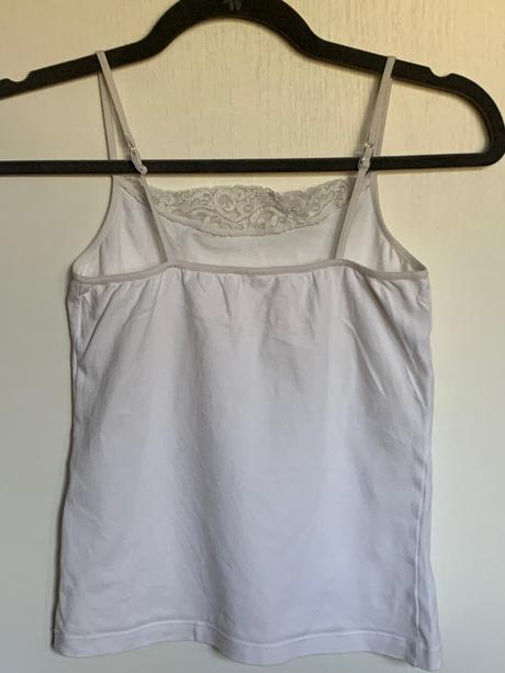 Tričko na ramienka s čipkou, s