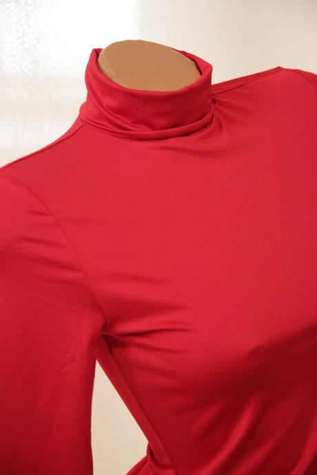 Červený body rolák, h&m, h&m,s