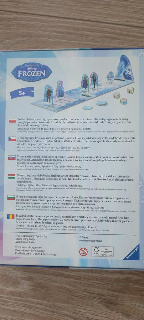 Spoločenská hra 5+ frozen,