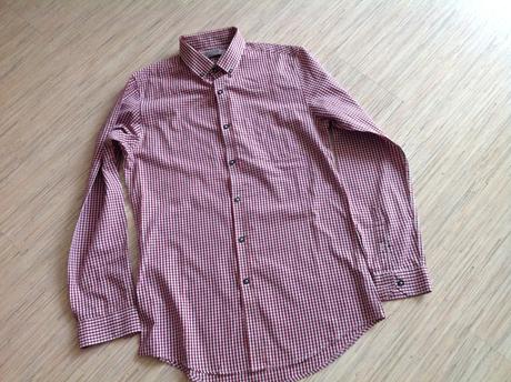 Krasna košeľa topman, s