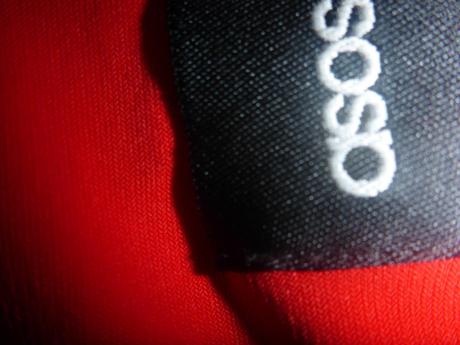 Dámske červené šaty asos, s