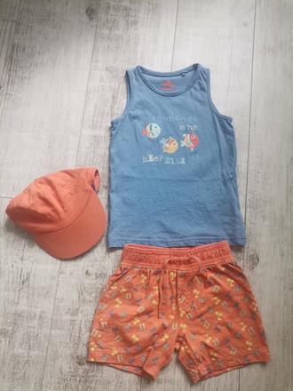 Set kratasy tielko šiltovka, lupilu,98