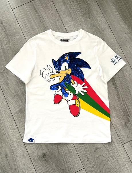 Sonic glitrované tričko veľ. 134, c&a,134