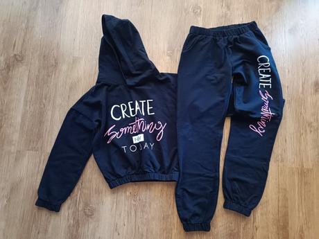 Dievčenská crop top tepláková súprava v.164, 164