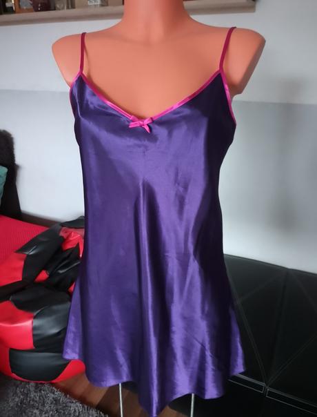 Saténová nočná košeľa v.m, f&f,m