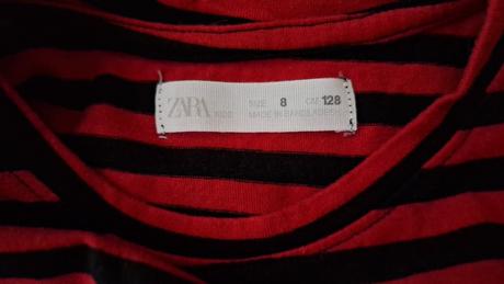 Pásave tričko, zara,128