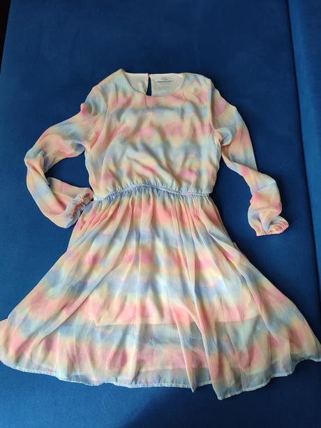 Dúhové šaty 164, reserved,164