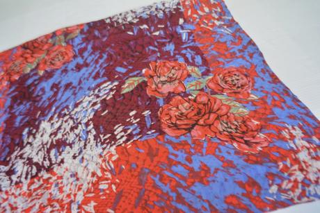 Desigual abstract roses scarf - originál, desigual