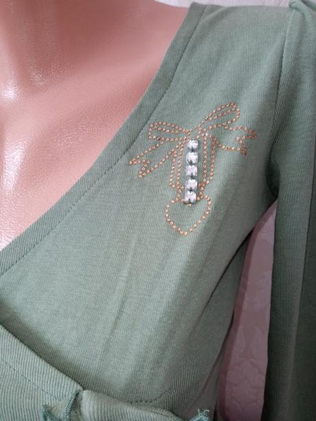 Dievčenské crop tričko s kamienkami (8r.), original marines,128