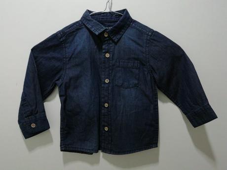 Modrá bavlnená košeľa, primark,86