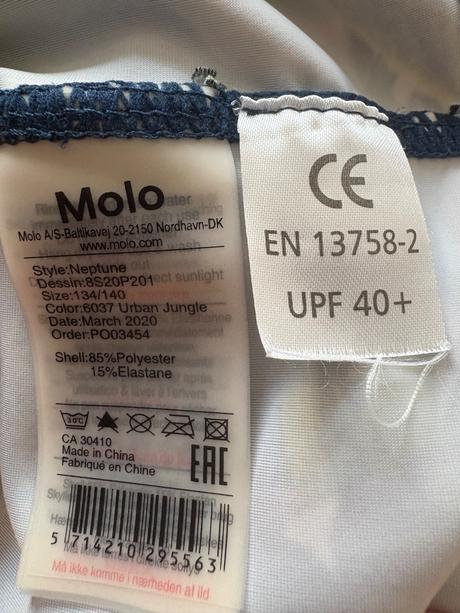 Kúpacie uv tričko zn. molo, 134