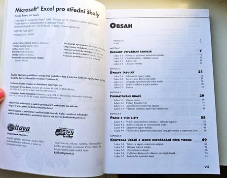 Microsoft excel, učebnice pro strední školy, 