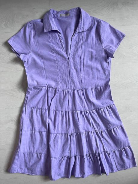 Fialové šaty, gate,34