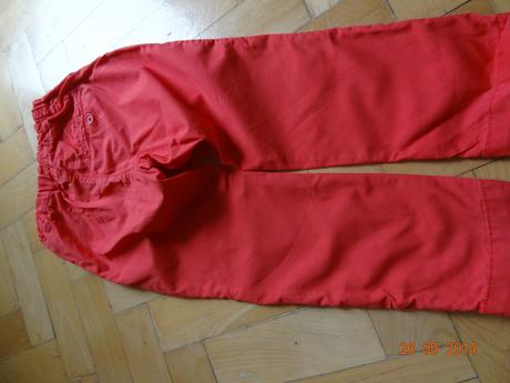 Tenke cervene nohavice h&m, h&m,104