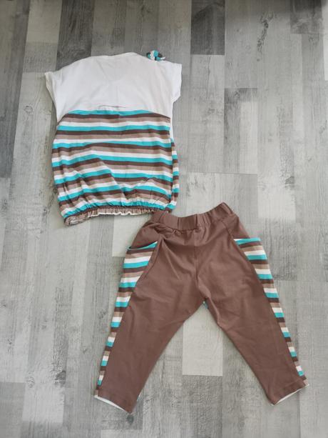 Letná súprava tricko+3/4leginy veľ. 116, 116