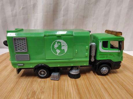 Kovové úklidové vozidlo scania, mac toys,