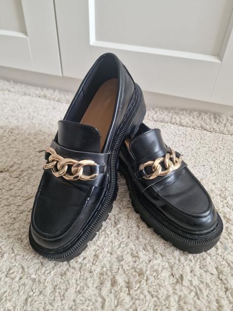 Čierne mokasiny h&m, h&m,38