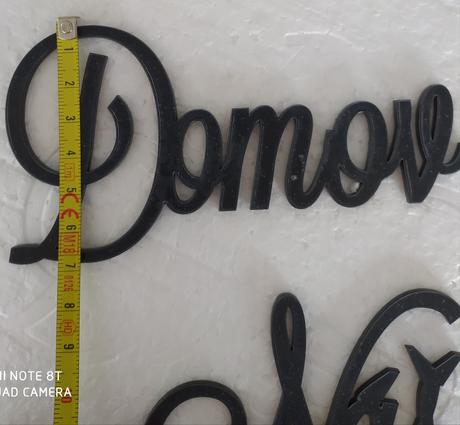 Náš domov - nápis, 