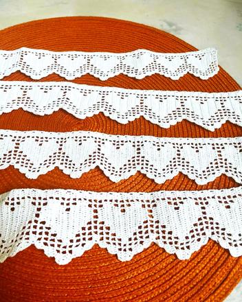 Háčkovaná vitrážka 4 ks,