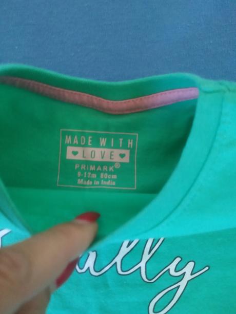 Zelené tričko, primark,80
