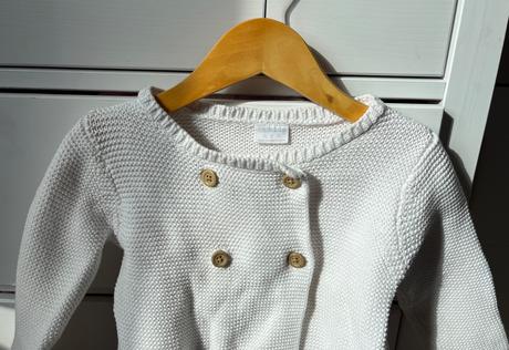 Biely bavlnený sveter, f&f, 98, f&f,98