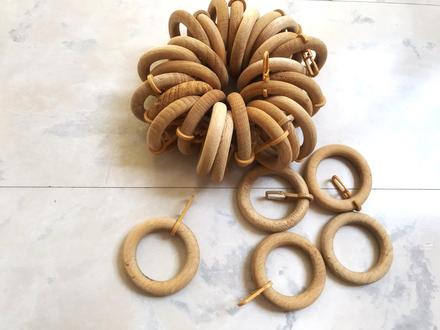 Drevené krúžky 30 ks, 