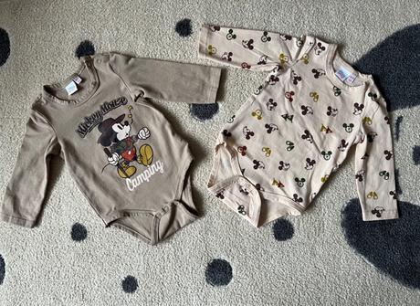 Body s mickey m., hnedé, 2 ks, pepco,68