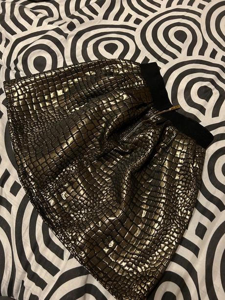 Metalická sukňa, s