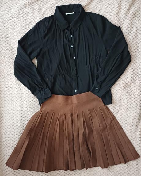 Čierna viskózová košeľa veľ.38, 38