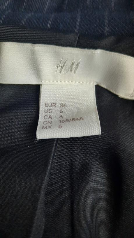 Pásikavé sako, h&m,36 / s