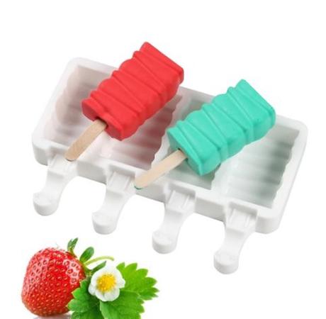 Silikónové formy na nanuky 4 kusové + paličky, 