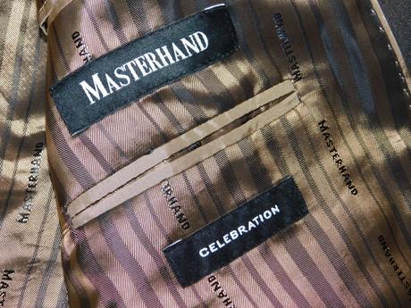 Luxusný pánsky oblek hnedej farby, m