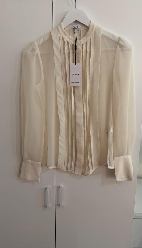 Reiss luxusná blúzka krémová, xs