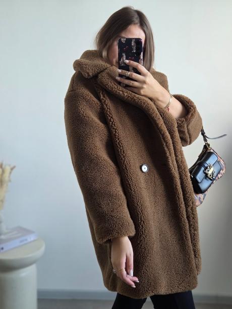Mango teddy kabátik, mango,l