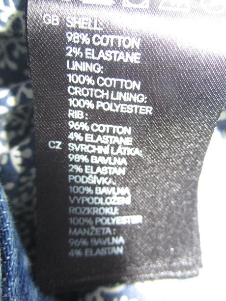 2950. rifľová bunda znač., h&m,110