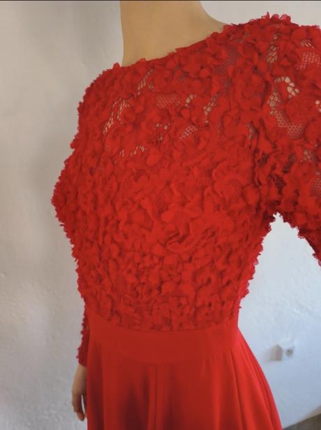 Červené spoločenské šat, orsay,s