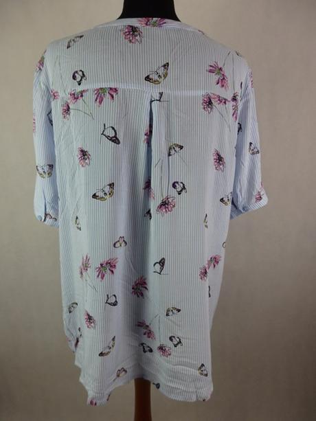 Kvalitná bledomodrá blúzka, xl