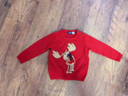 Pulóver vianočný sobik 86/92, 86