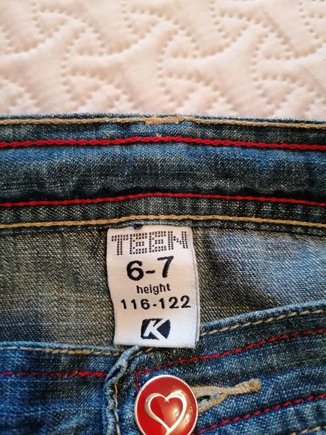 Dievčenská riflová sukňa, kenvelo,122